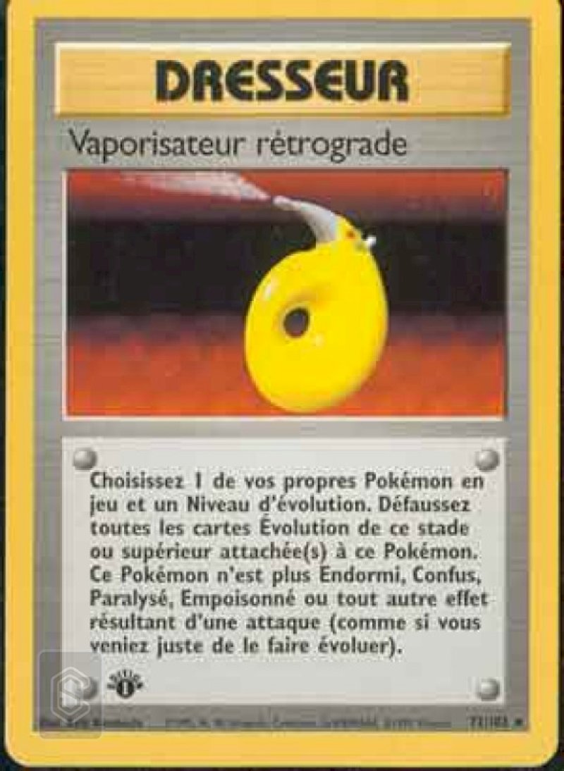 Vaporisateur rétrograde